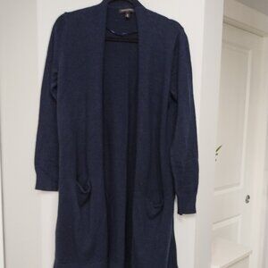 Navy Banana Republic long cardigan